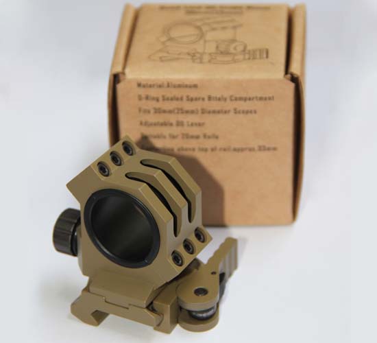 ARMY FORCE GG&G Type Quick Lock QD Scope Mount (30mm/25mm,Tan)